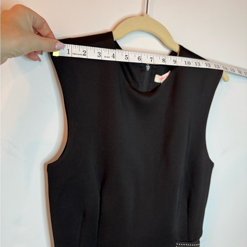 Perfect Little Black Dress | Cinched Waist & Studded Belt | Size S - Picture 12 of 17